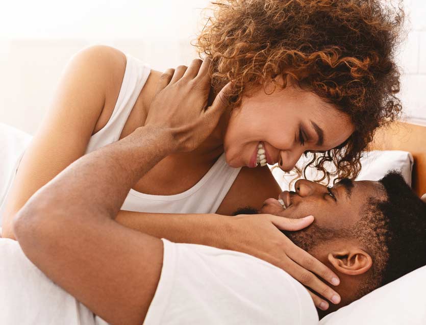 Young and happy couple in love