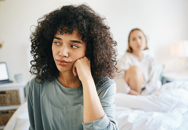 Lesbian couple with sex drive differences