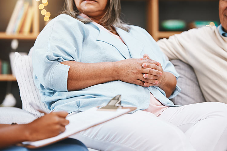 Older couple in therapy